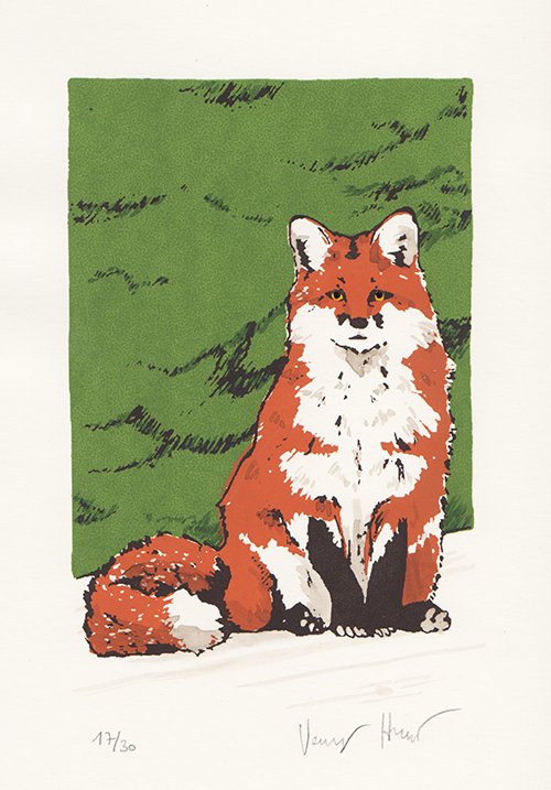 fox Silkscreen print