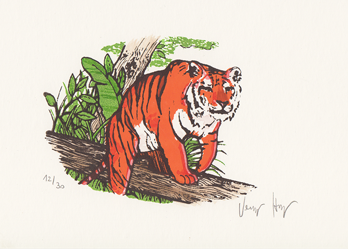 Tiger Silkscreen print